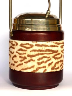 1950s Macabo Italian Midcentury Design Wood Ice Bucket