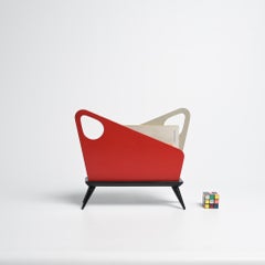 1950s Magazine Rack by Bois Manu