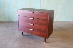 1950s Mahogany and Brass Harvey Probber Chest of Drawers Mid Century Modern