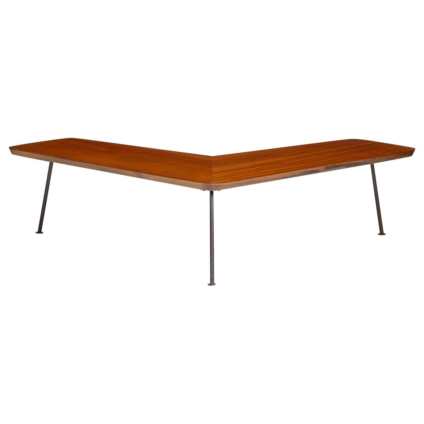 1950s Mahogany Boomerang Low Table For Sale