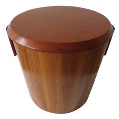 1950s Mahogany lidded Bin by Drummond Woodware Scotland