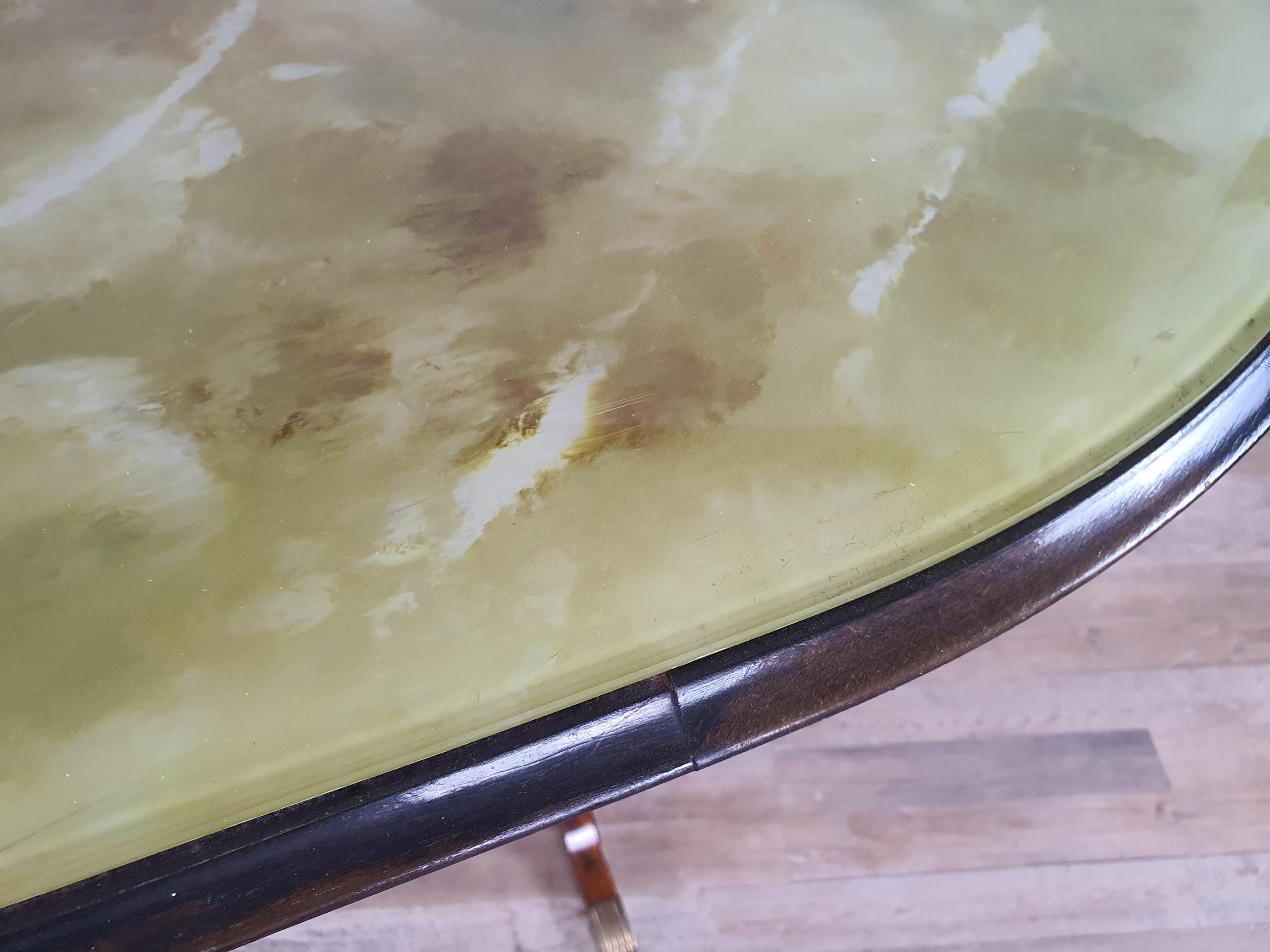 1950s Mahogany Oval Dining Table 1