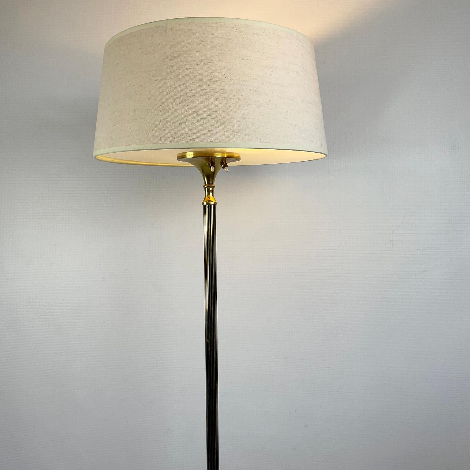 20th Century 1950s Maison Arlus Floor Lamp in a Hollywood Regency Style For Sale