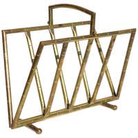 1950s Nautical Anchor Midcentury Italian Design Bentwood Magazine Rack ...