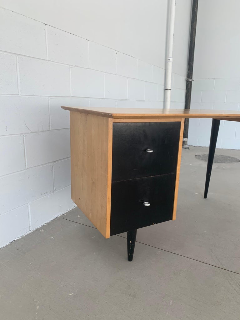 1950s, Maple Planner Group Desk by Paul McCobb For Sale at 1stDibs