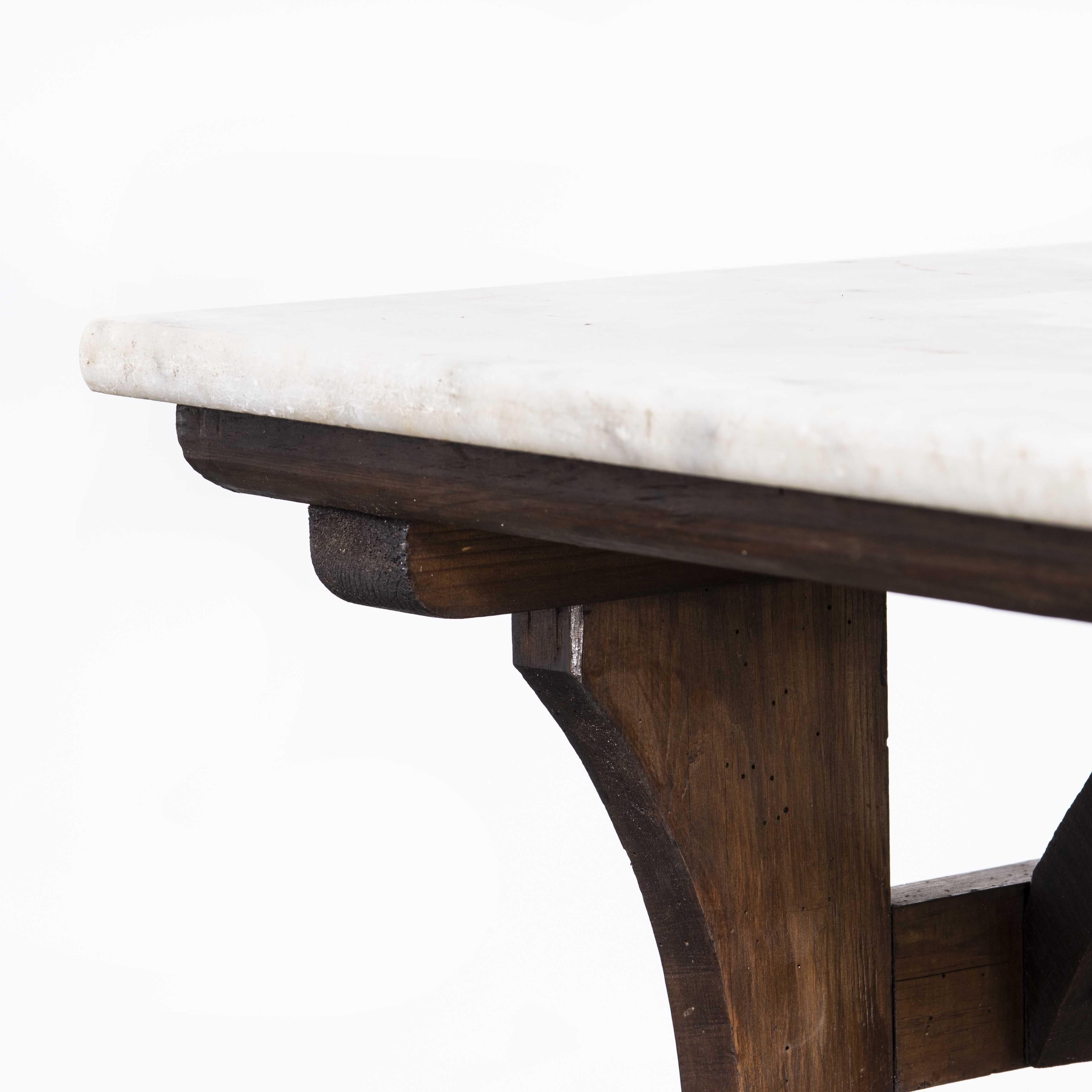1950's Marble Top Original Bistro Table '1855' 4