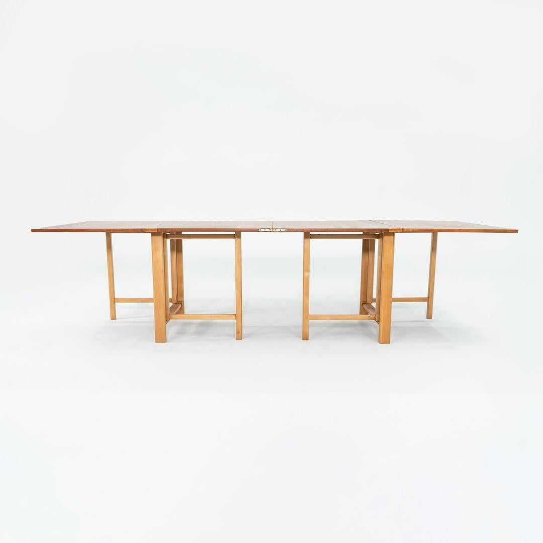 Suédois Table de salle à manger à abattant Maria des années 1950 en teck par Bruno Mathsson en Suède en vente
