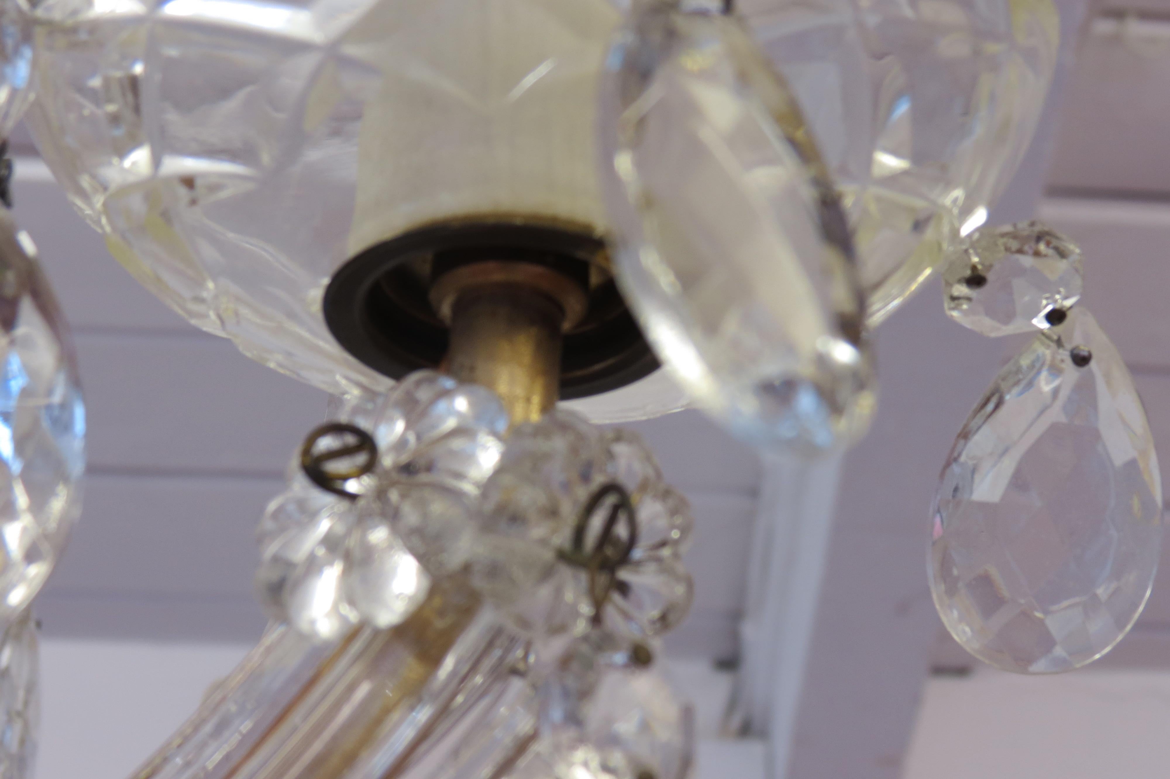 1950s Maria Theresia Glass Chandelier 6