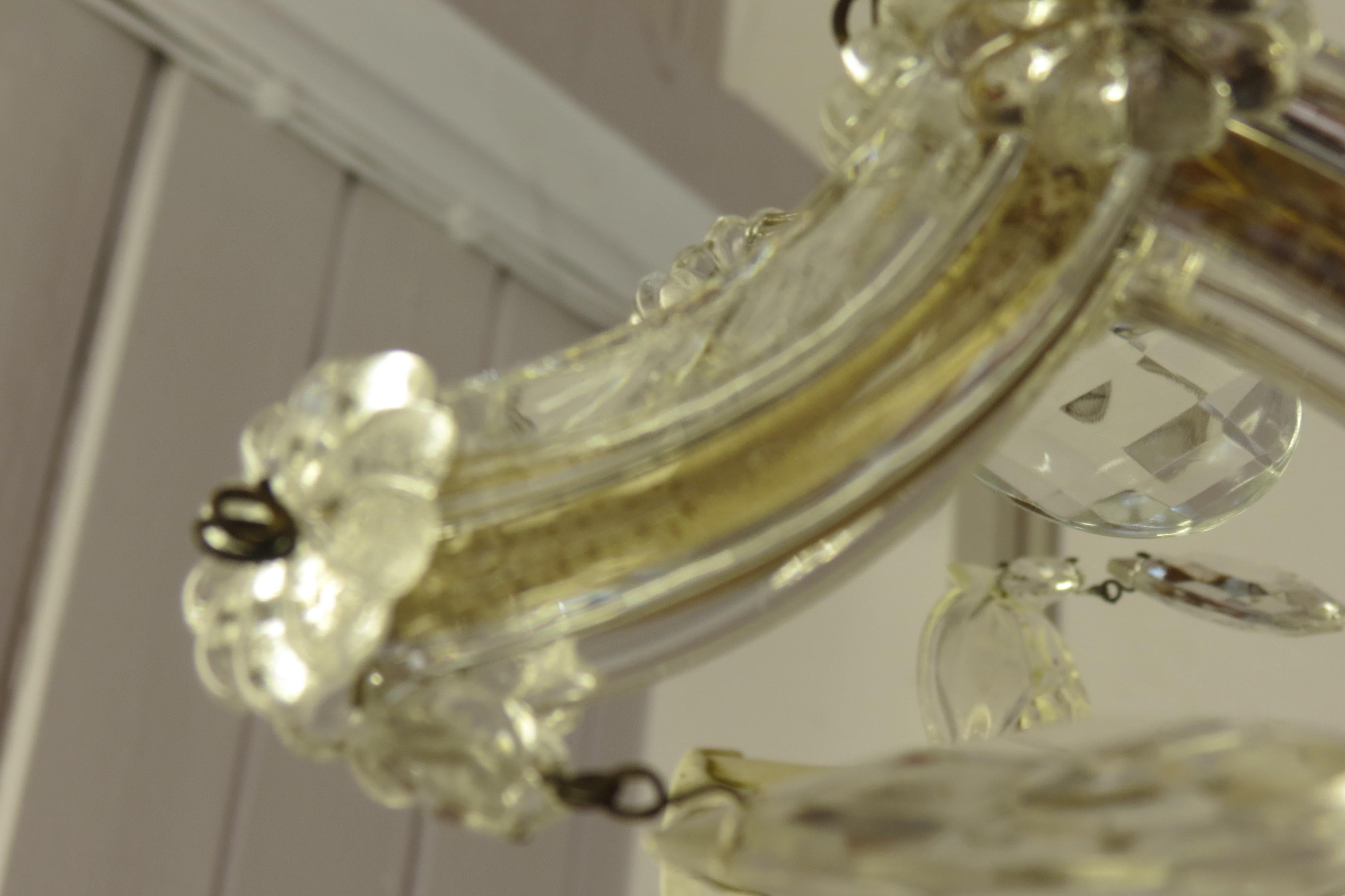 1950s Maria Theresia Glass Chandelier 8