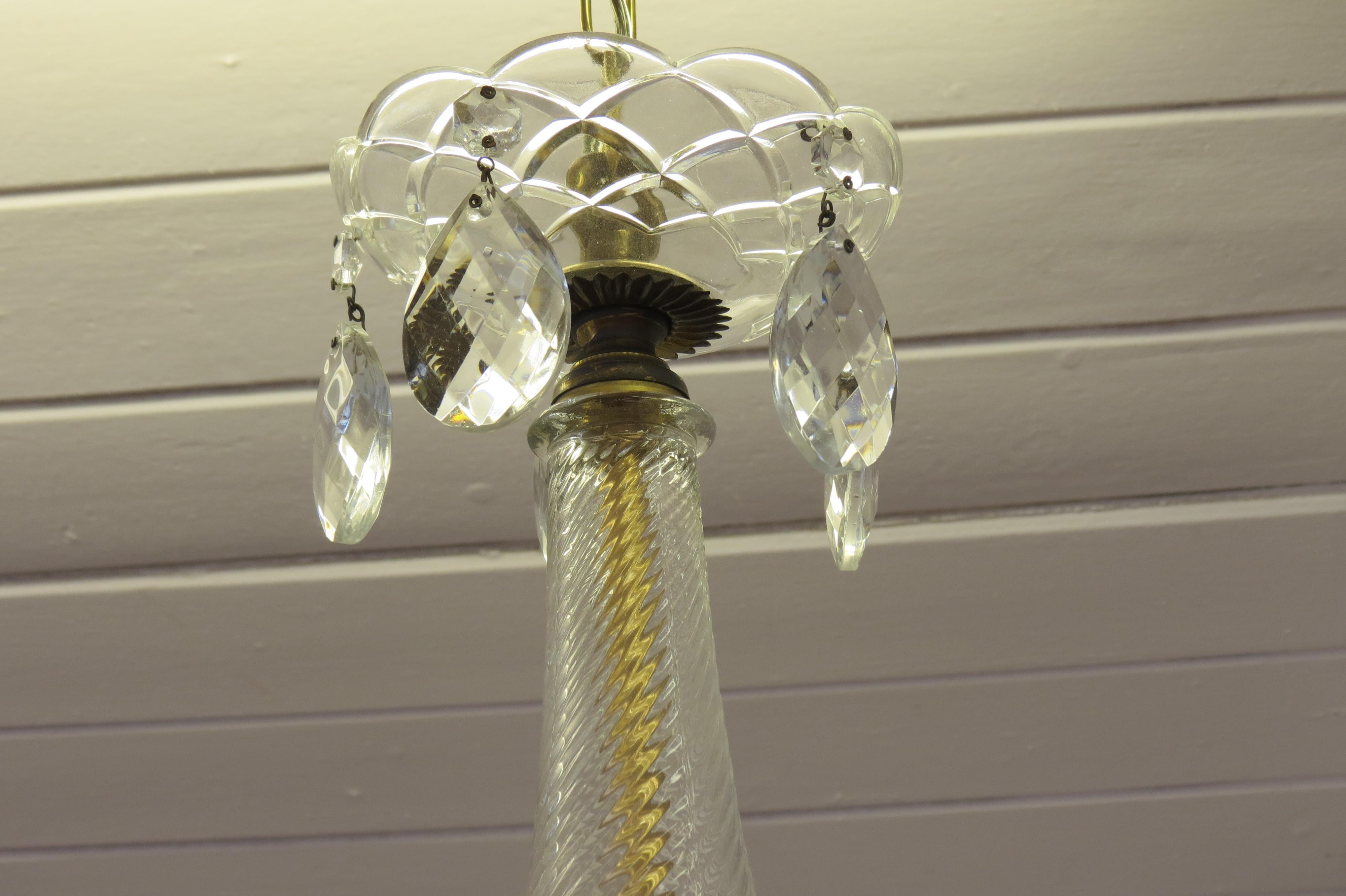 20th Century 1950s Maria Theresia Glass Chandelier