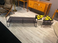 1950s Mathieu Mategot Att. Bench & Table Set