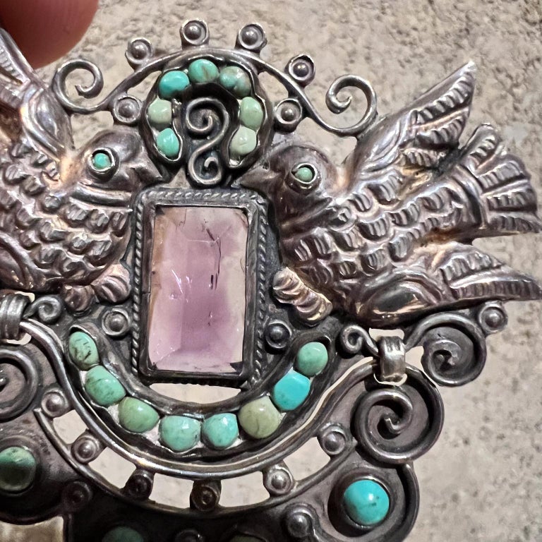 Broche mexicaine vintage en argent sterling 925 pour femme en costume - Canada