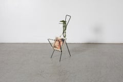 1950's Matthieu Mategot Attributed Standing Planter and Magazine holder