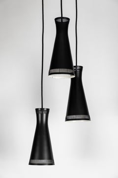 1950s Mauri Almari 3-Shade Cascading Chandelier for Idman Oy Finland