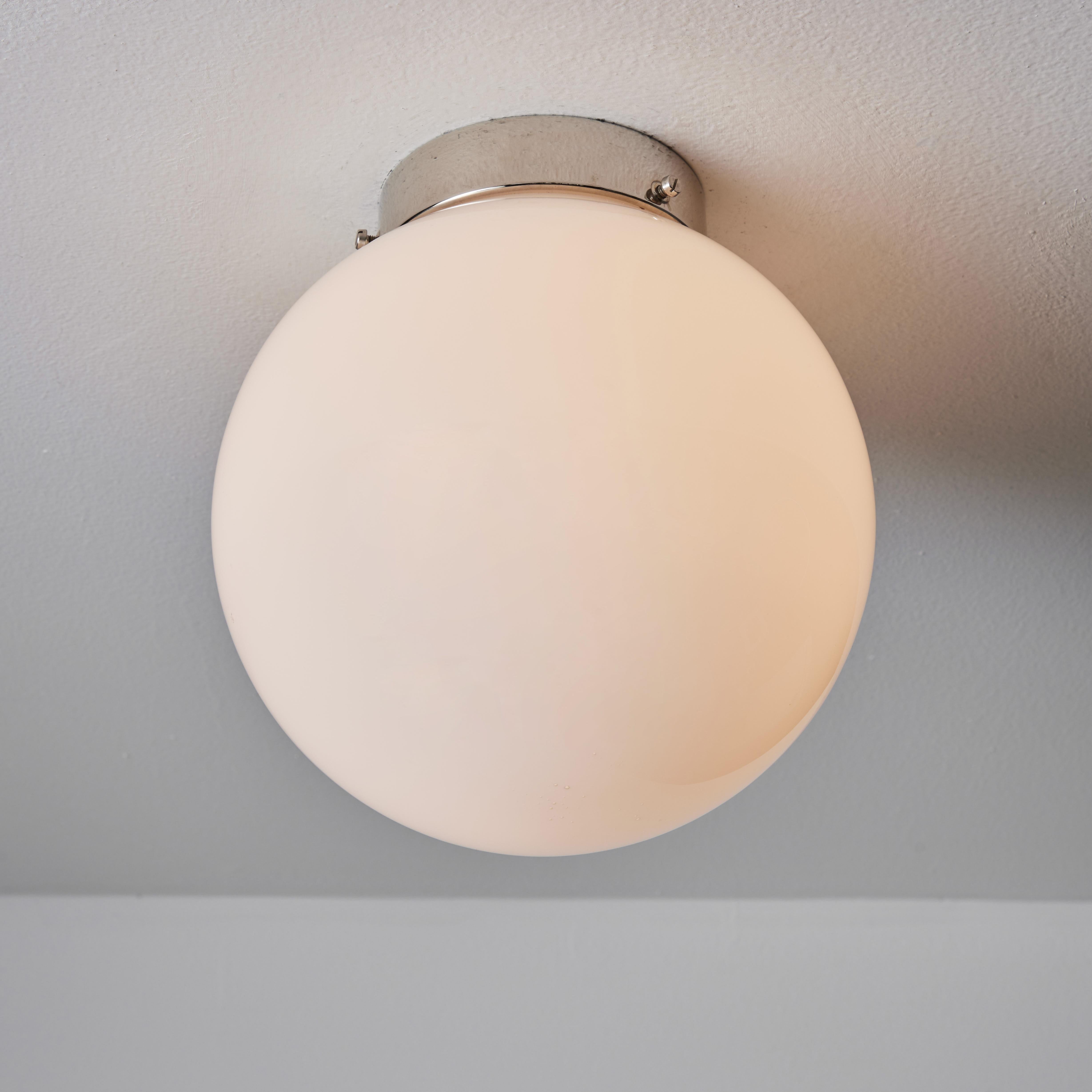1950s Mauri Almari Glass & Metal Wall or Ceiling Lamp for Itsu 1