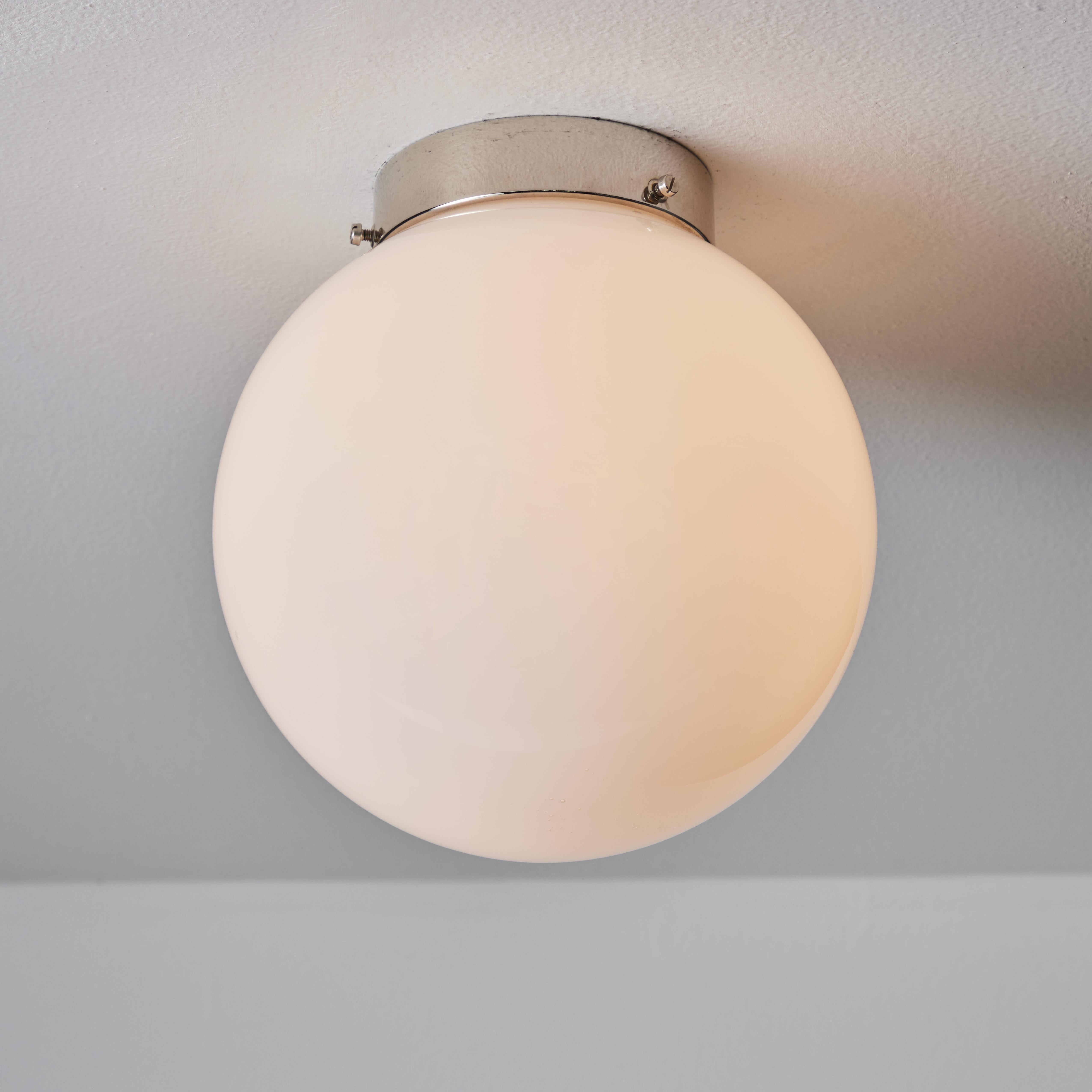 Mid-20th Century 1950s Mauri Almari Glass & Metal Wall or Ceiling Lamp for Itsu