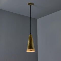 1950s Mauri Almari 'K2-48' Brass Pendant for Idman