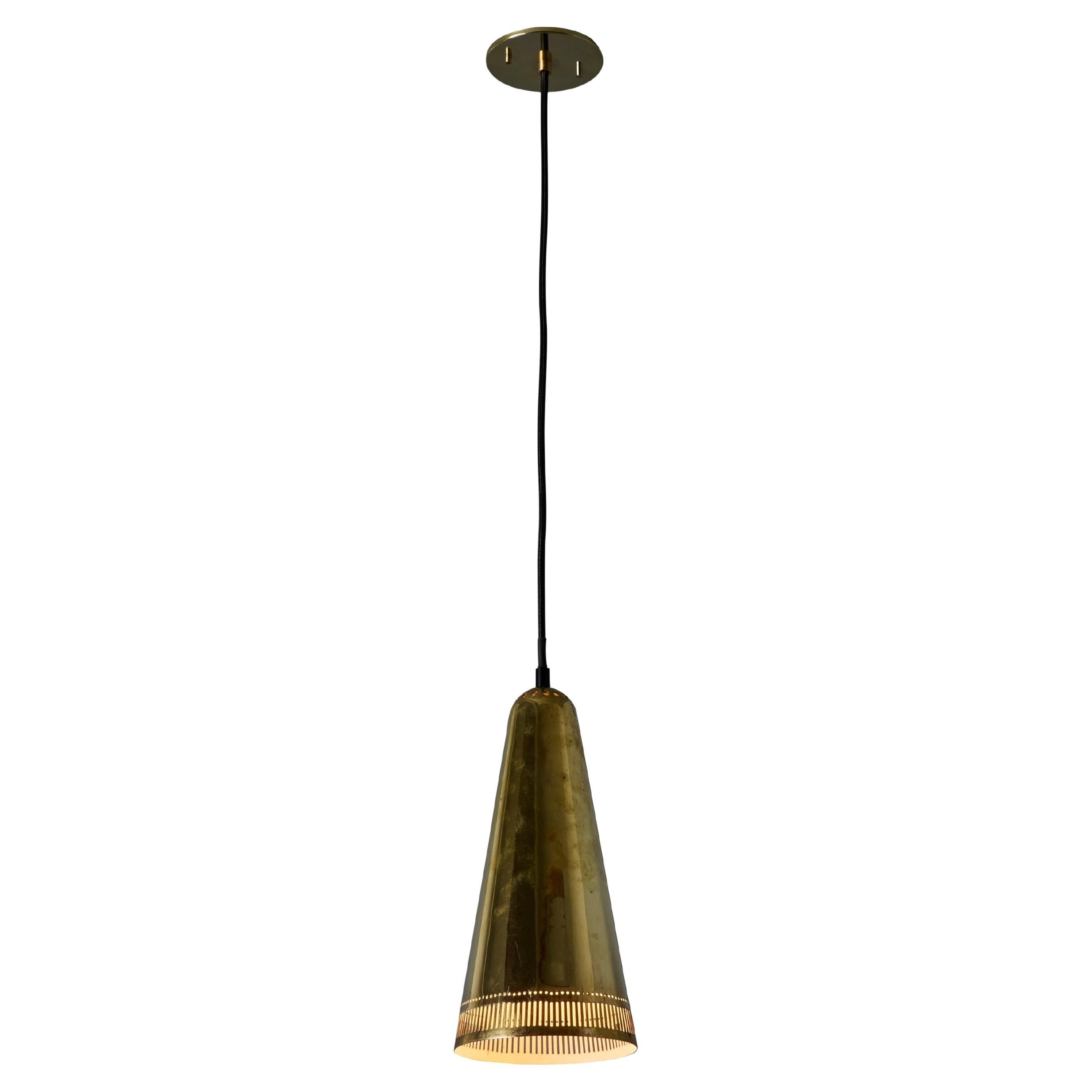 1950s Mauri Almari 
K2-48
 Brass Pendant for Idman