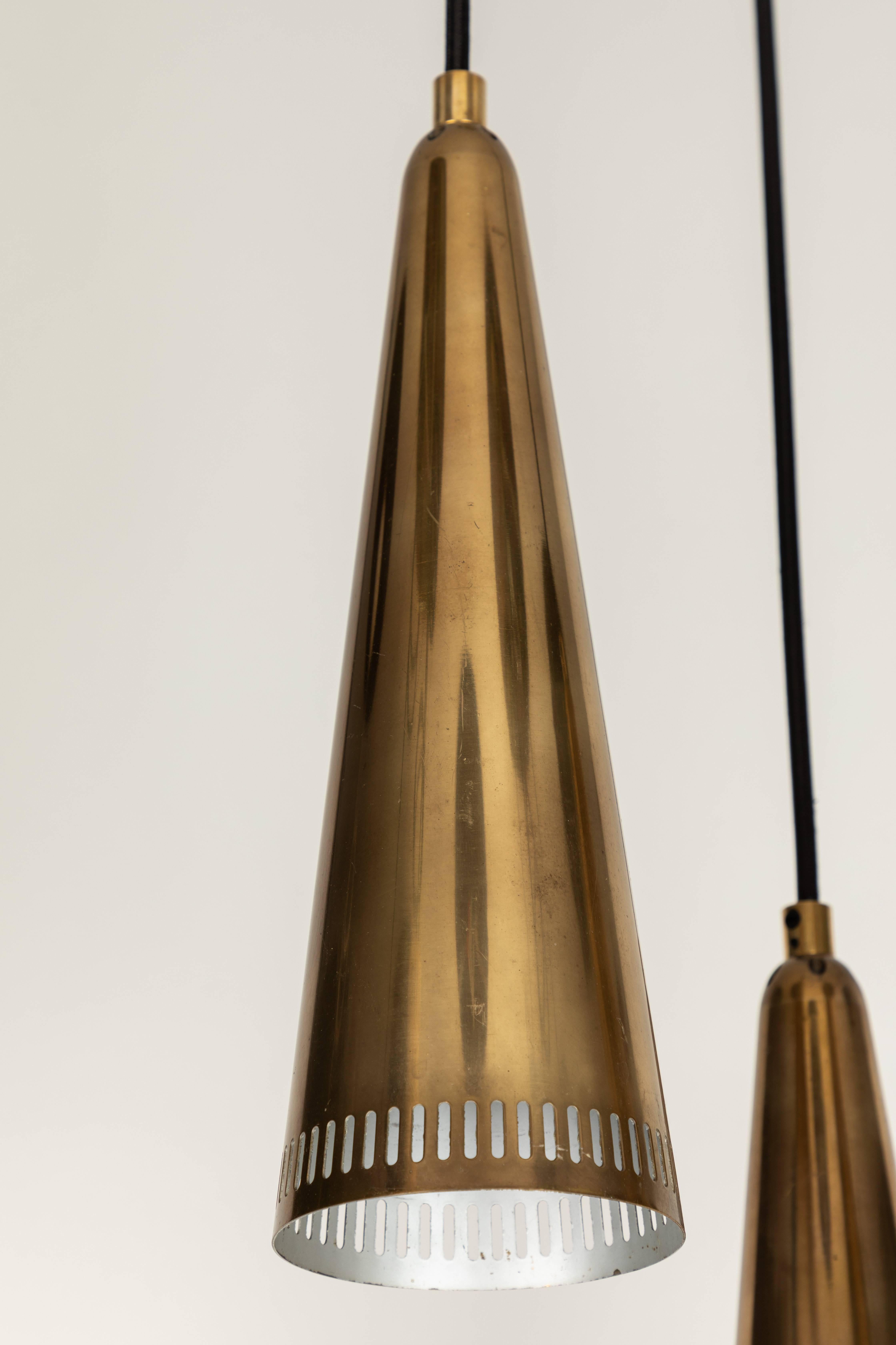 1950s Mauri Almari 'K2-48' Chandelier for Idman 1