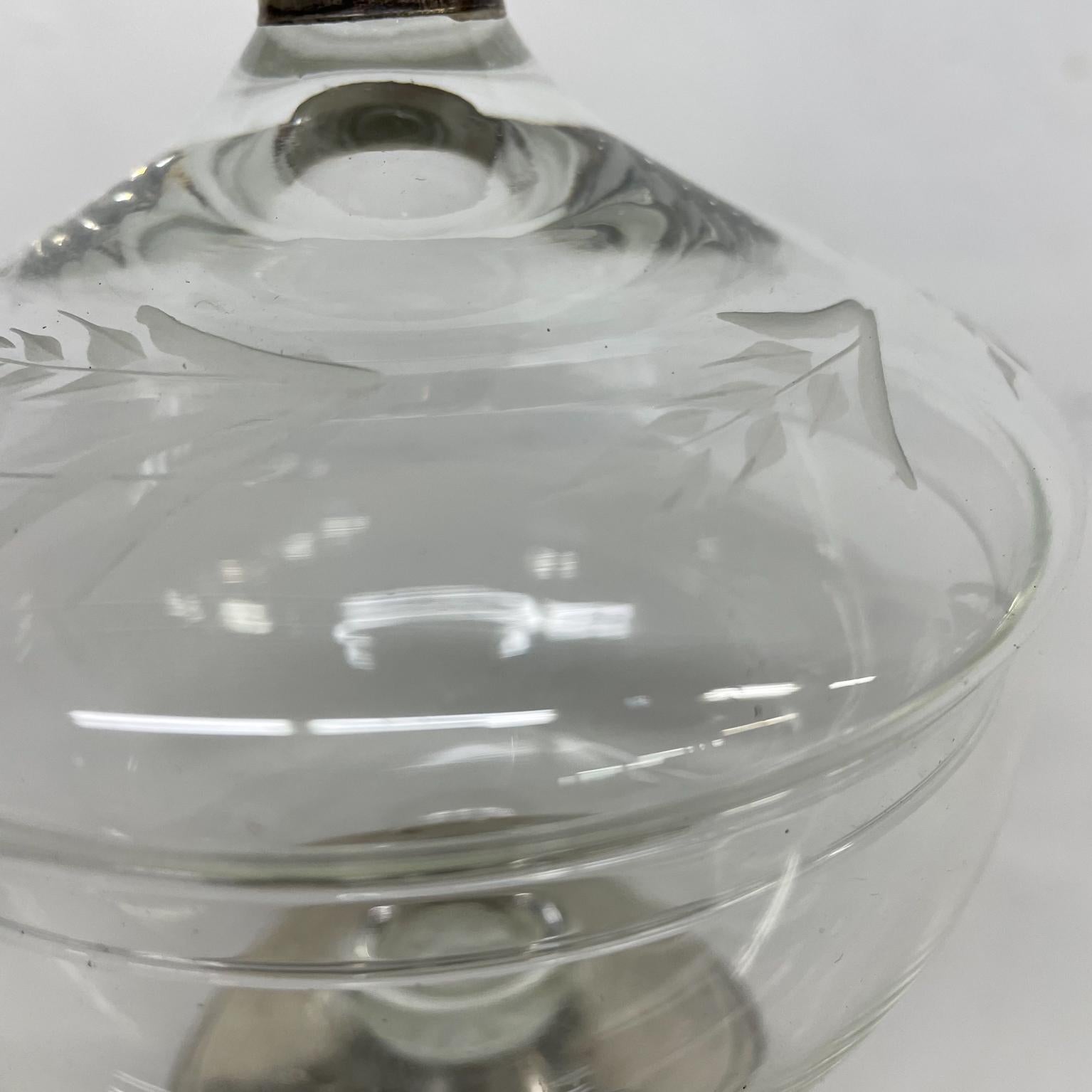Mid-Century Modern 1950s Maurice Duchin Sterling Silver Covered Candy Dish NY