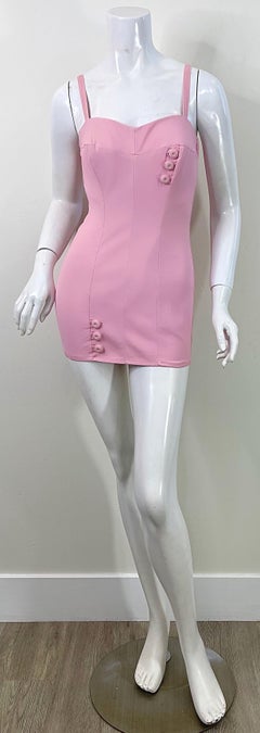1950s Maurice Handler Bubblegum Pink One Piece Vintage 50s Bombshell Swimsuit