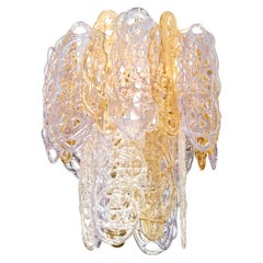 1950s Mazzega 'Spun Sugar' Italian Chandelier