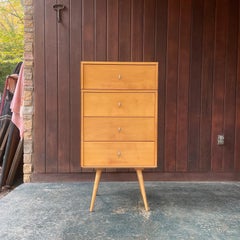 1950s McCobb Planner Group 4-Drawer Petite Dressers on Bench