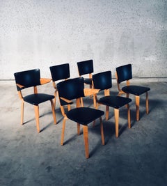 1950er MCM Dutch Design Esszimmerstühle von Cor Alons für Gouda Den Boer