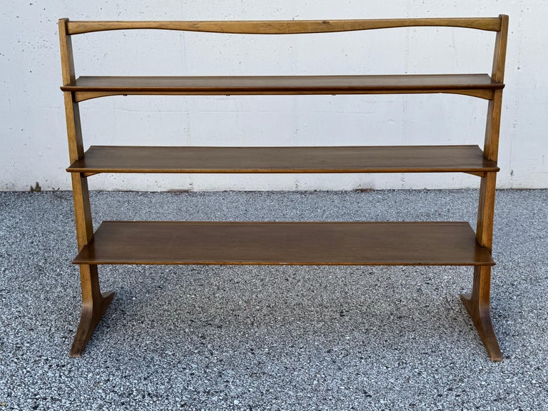1950's MCM John Van Koert for Drexel “Profile” Pyramidal Bookshelf