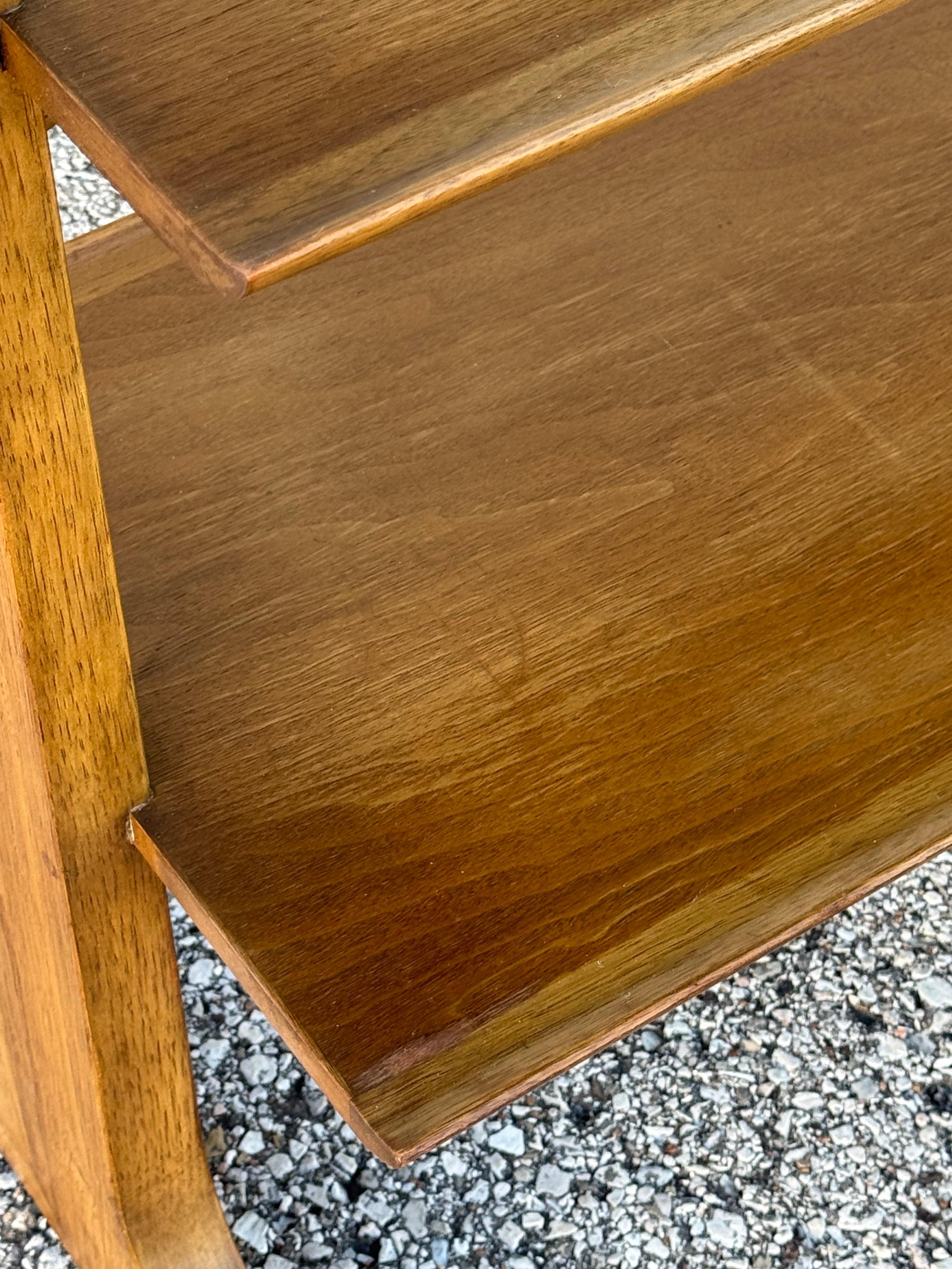 1950's MCM John Van Koert for Drexel “Profile” Pyramidal Bookshelf in Walnut For Sale 8