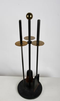 1950s Mel Bogart Mid-Century Modern Fireplace Tools "Good Design Award Winner"