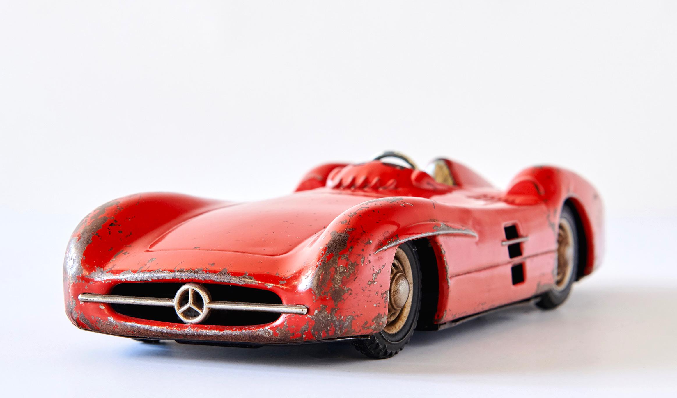 1950s Mercedes-Benz W196 Metal Toy Car by Johann Neuhierl Fürth 1