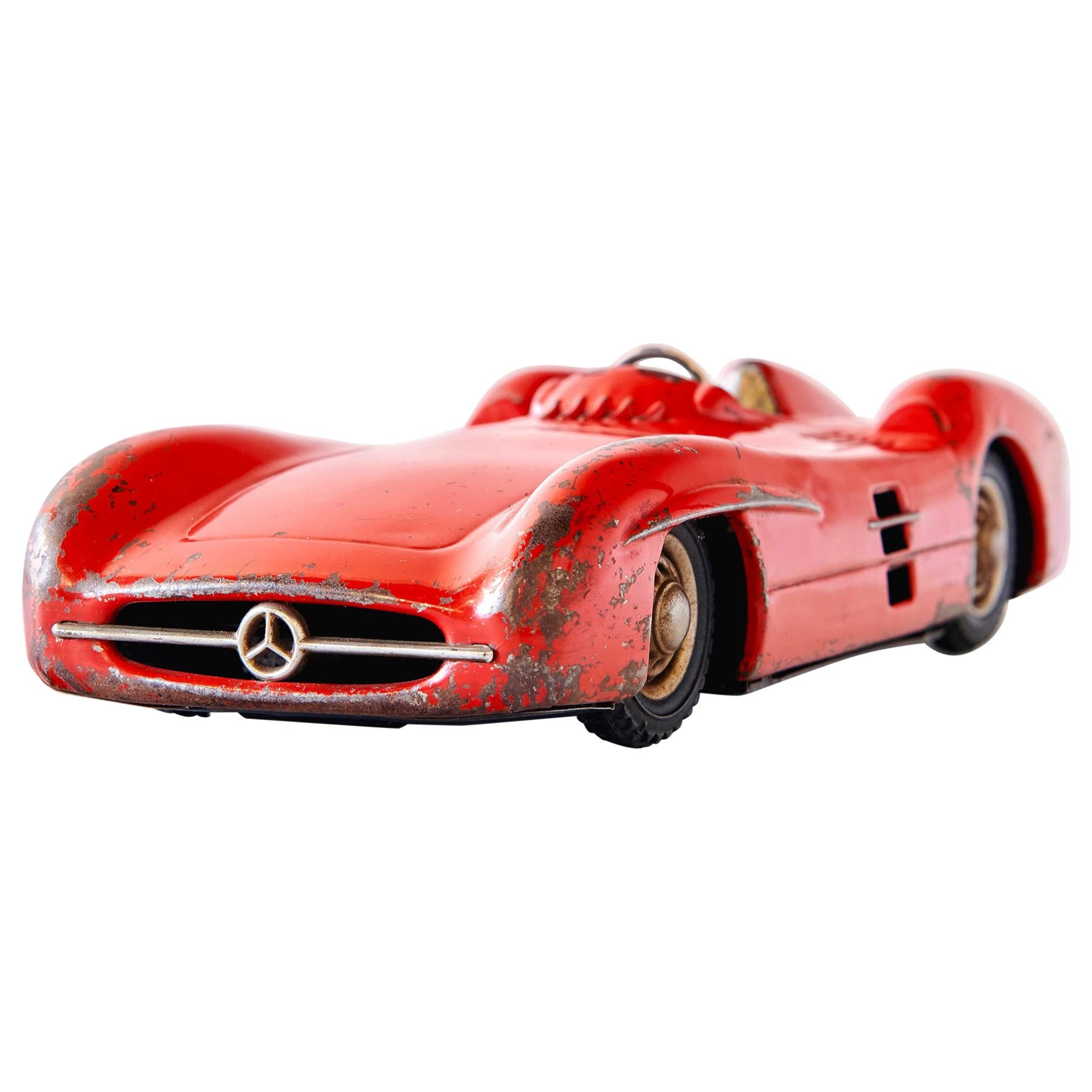 1950s Mercedes-Benz W196 Metal Toy Car by Johann Neuhierl Fürth