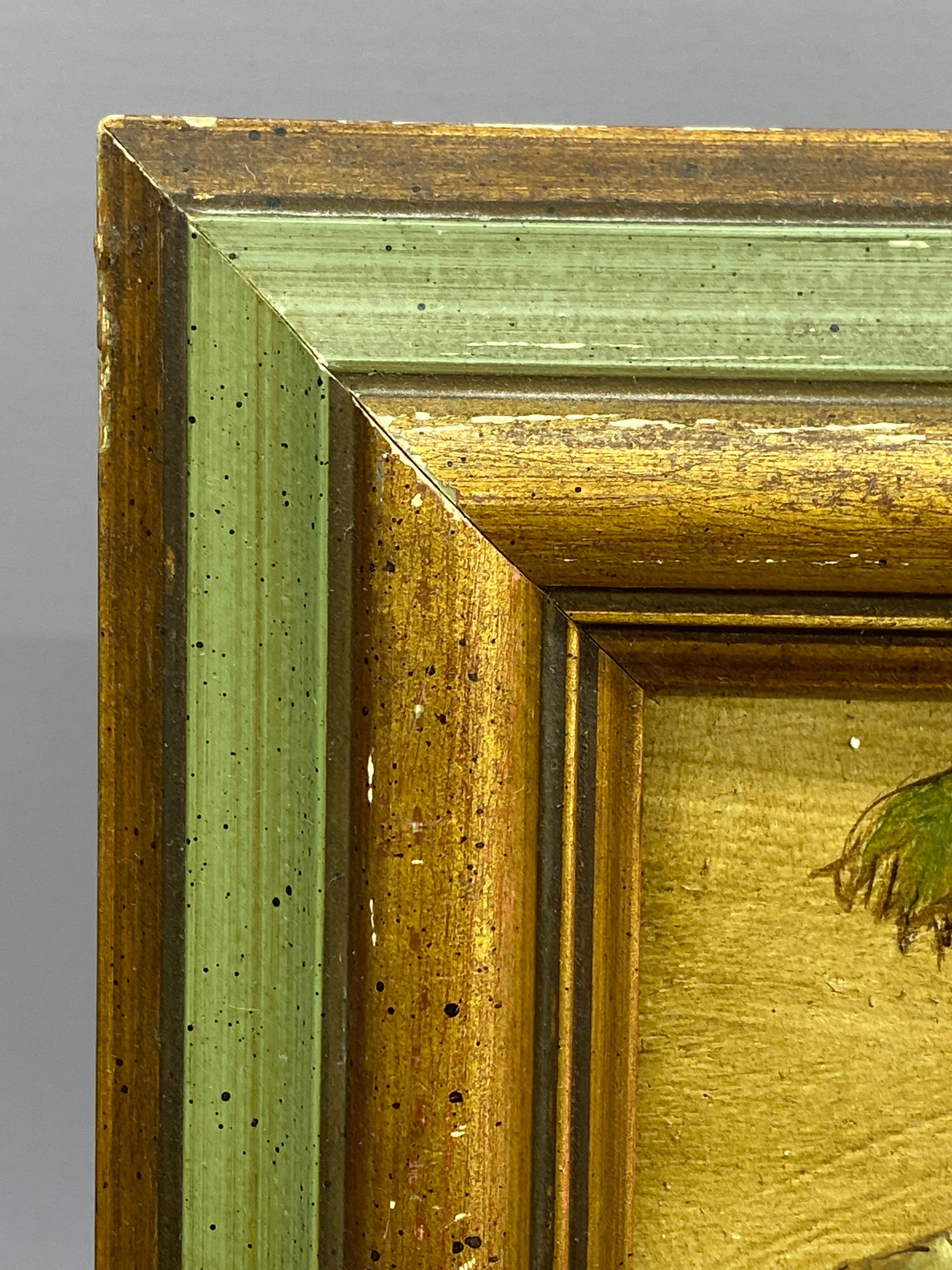 Peinture Merle Izard Wild Hollyhocks des années 1950 en vente 7