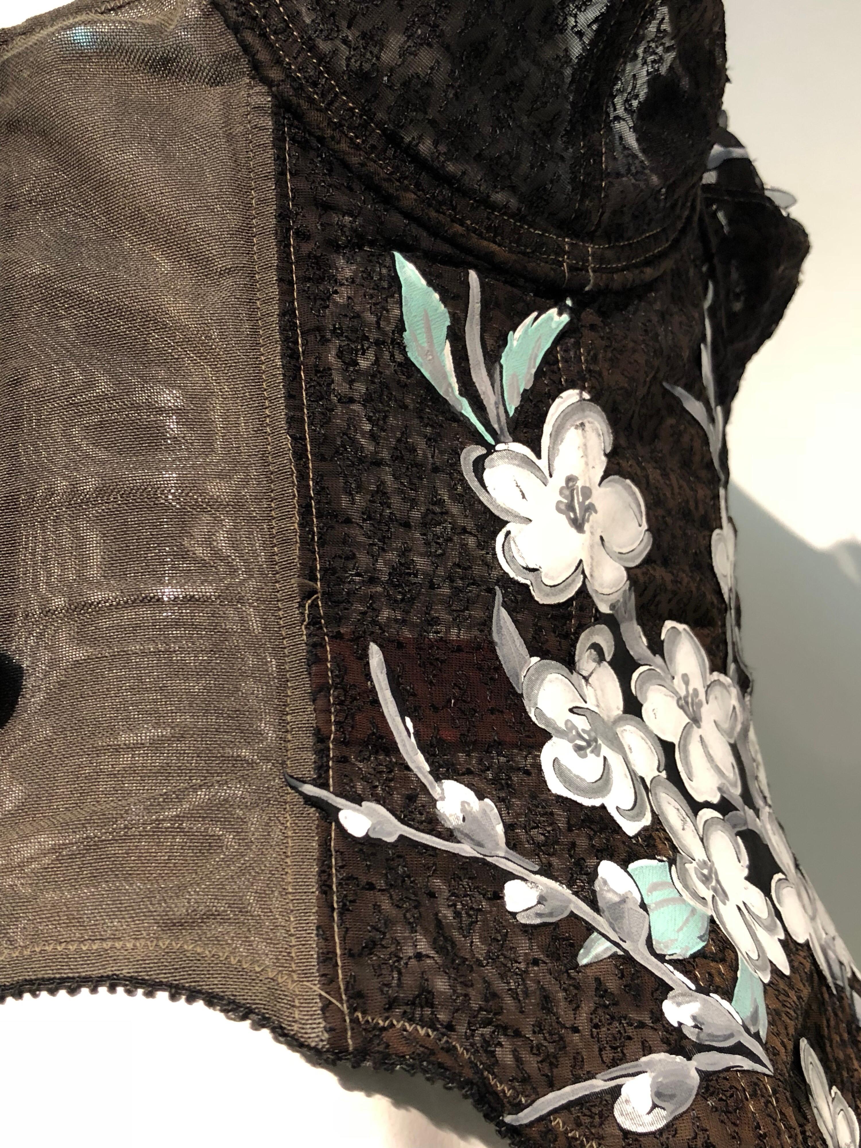 Bustier da vedova allegra anni '50 impreziosito da applicazioni di Torso Creations In condizioni buone in vendita a Gresham, OR