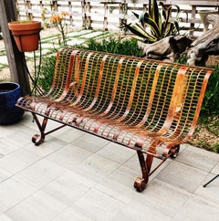 1950s Metal Bench, Spain