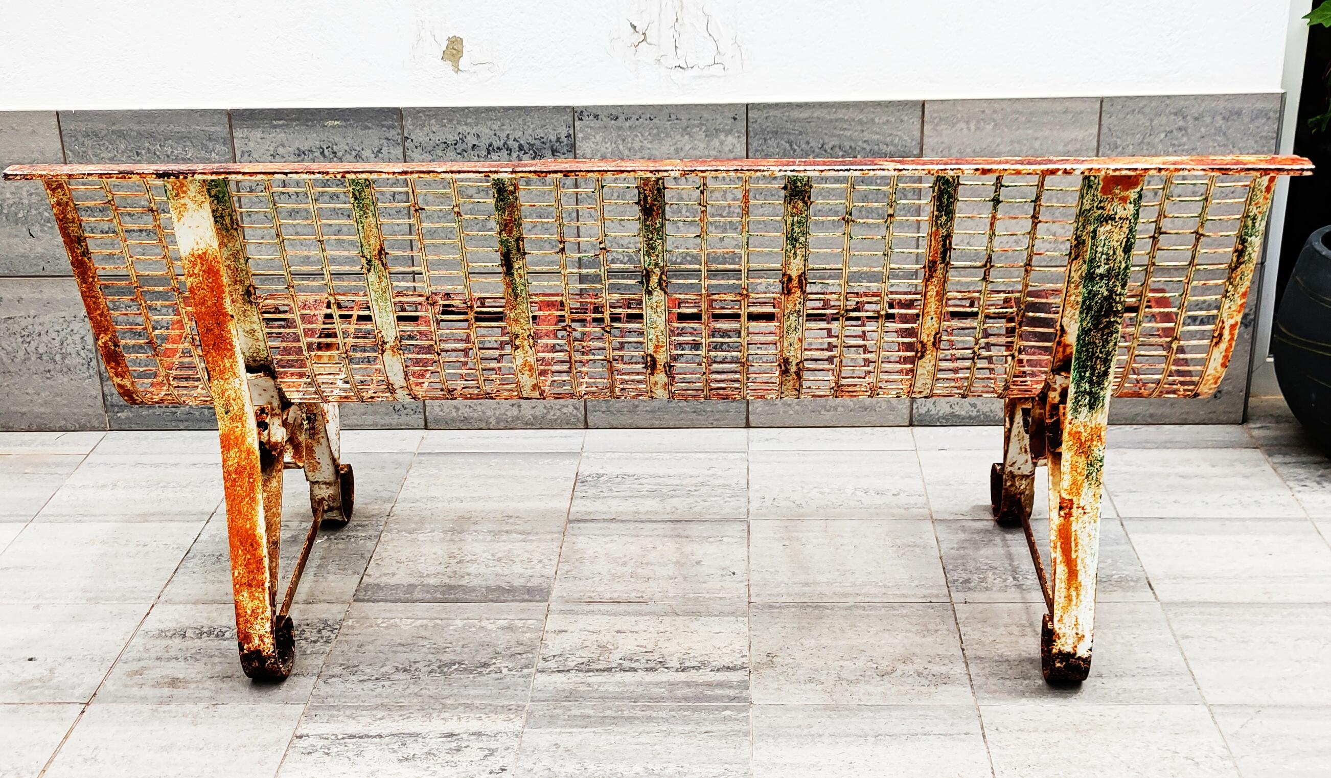 1950s Metal Bench, Spain For Sale 2