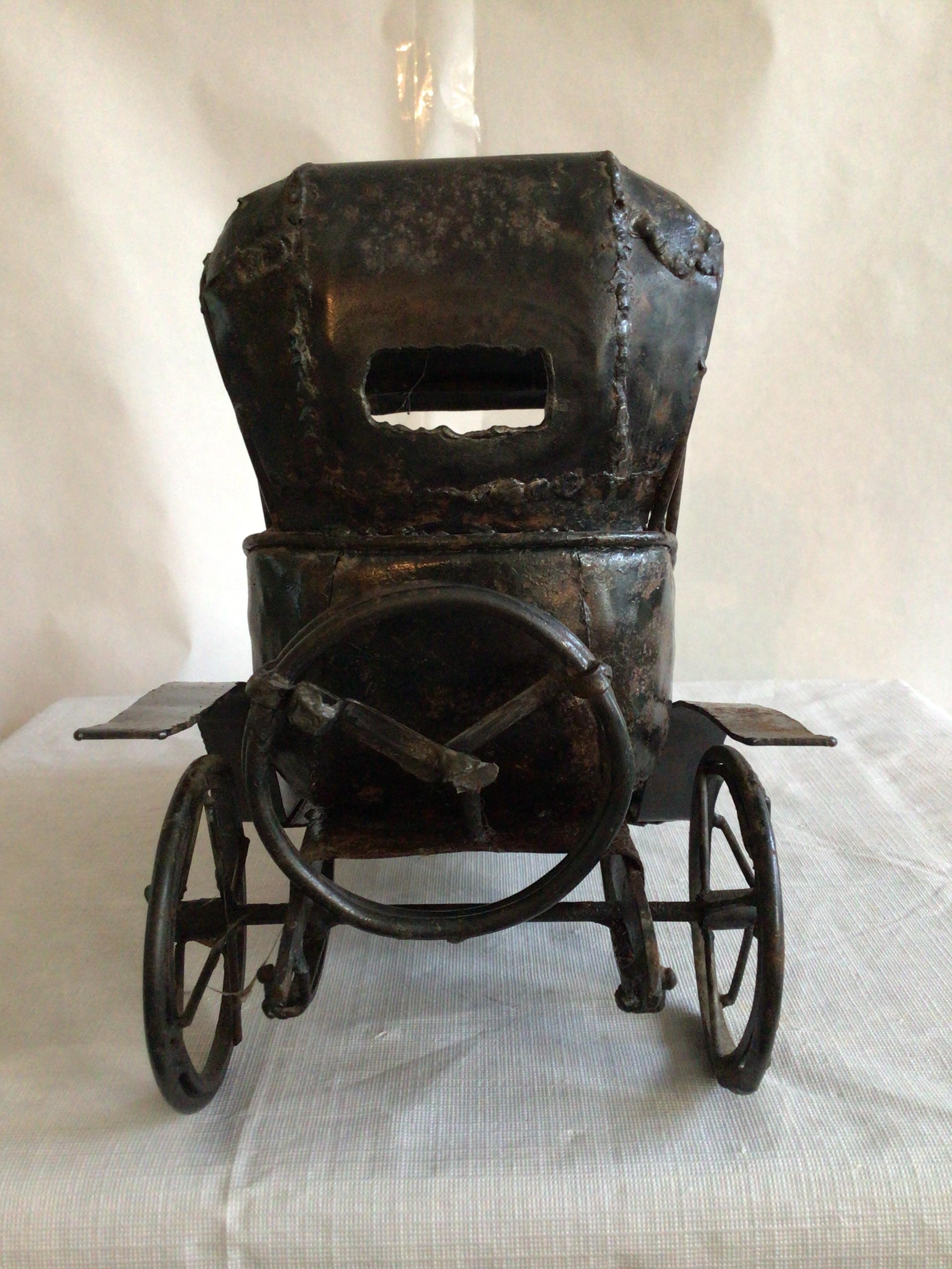 Mid-20th Century 1950s Metal Car Sculpture For Sale