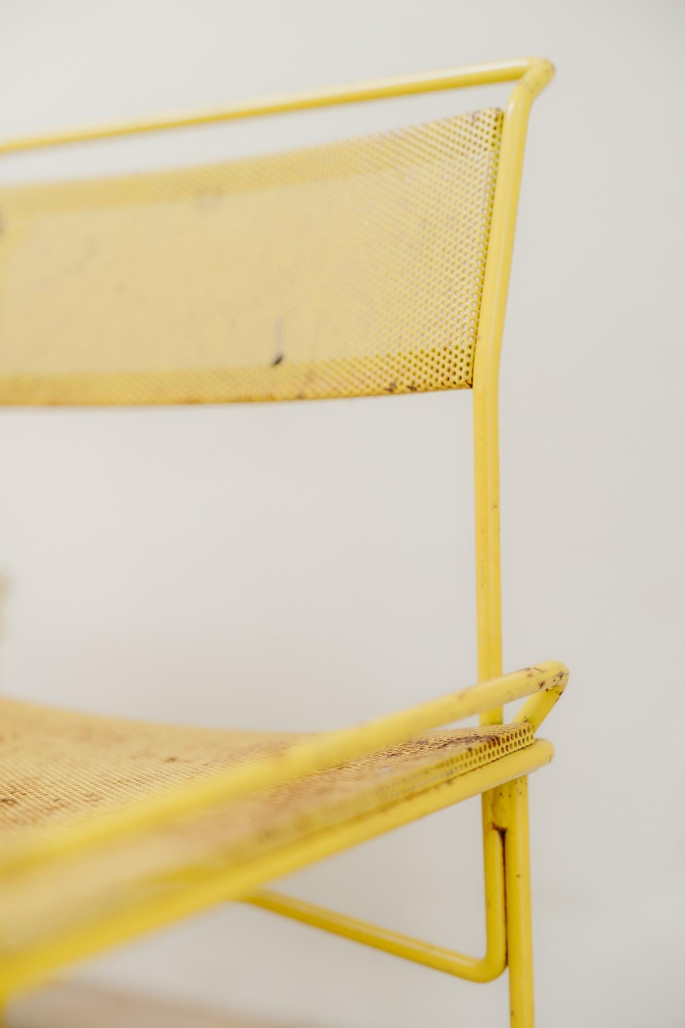 Métal Chaises en métal des années 1950 en vente