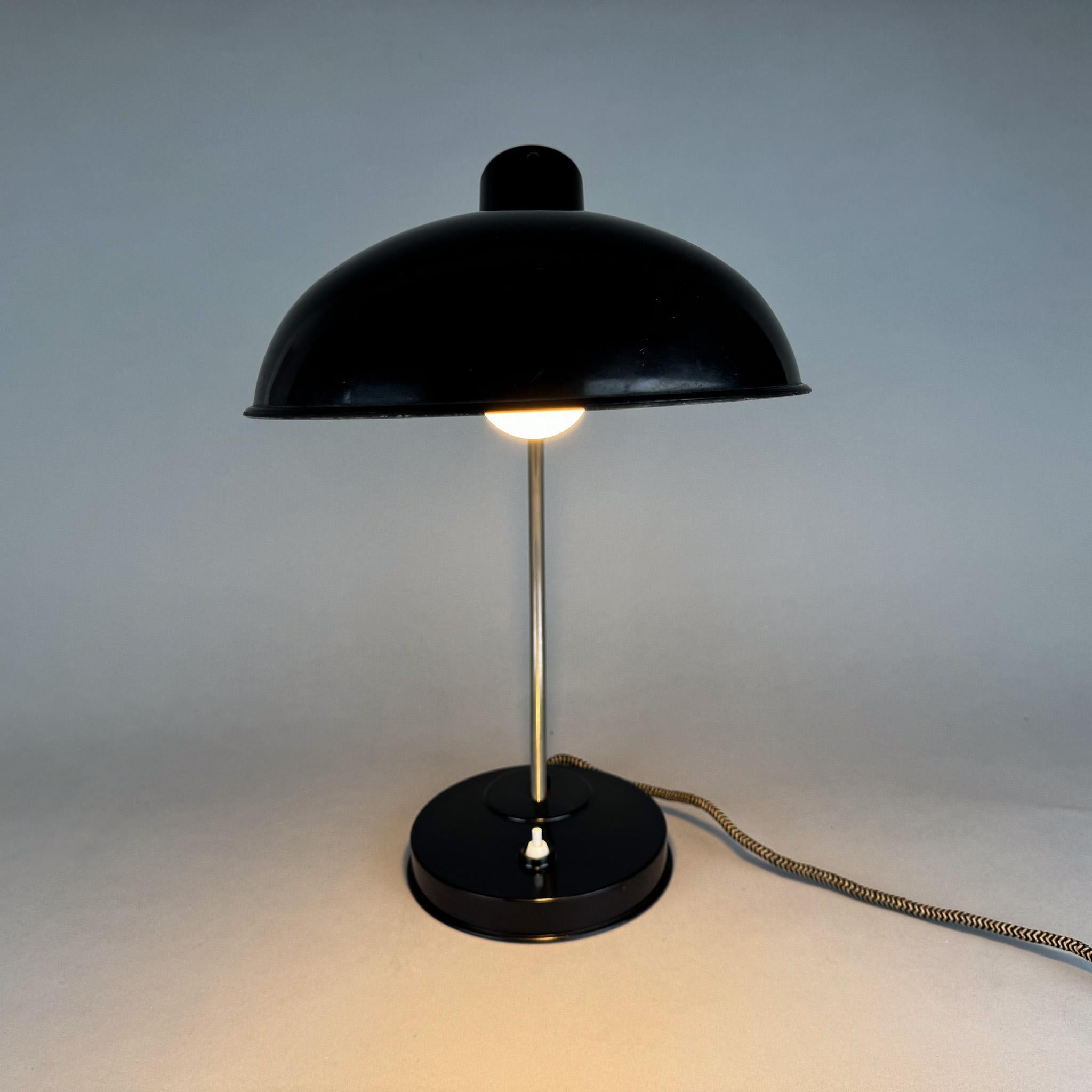 Lampada in metallo e cromo di Helion, Germania, anni '50, con etichetta in vendita 4