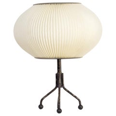 1950s Metal Desk Lamp Attributed to Jean Rispal