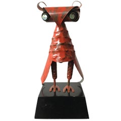 1950s Metal Owl Sculpture