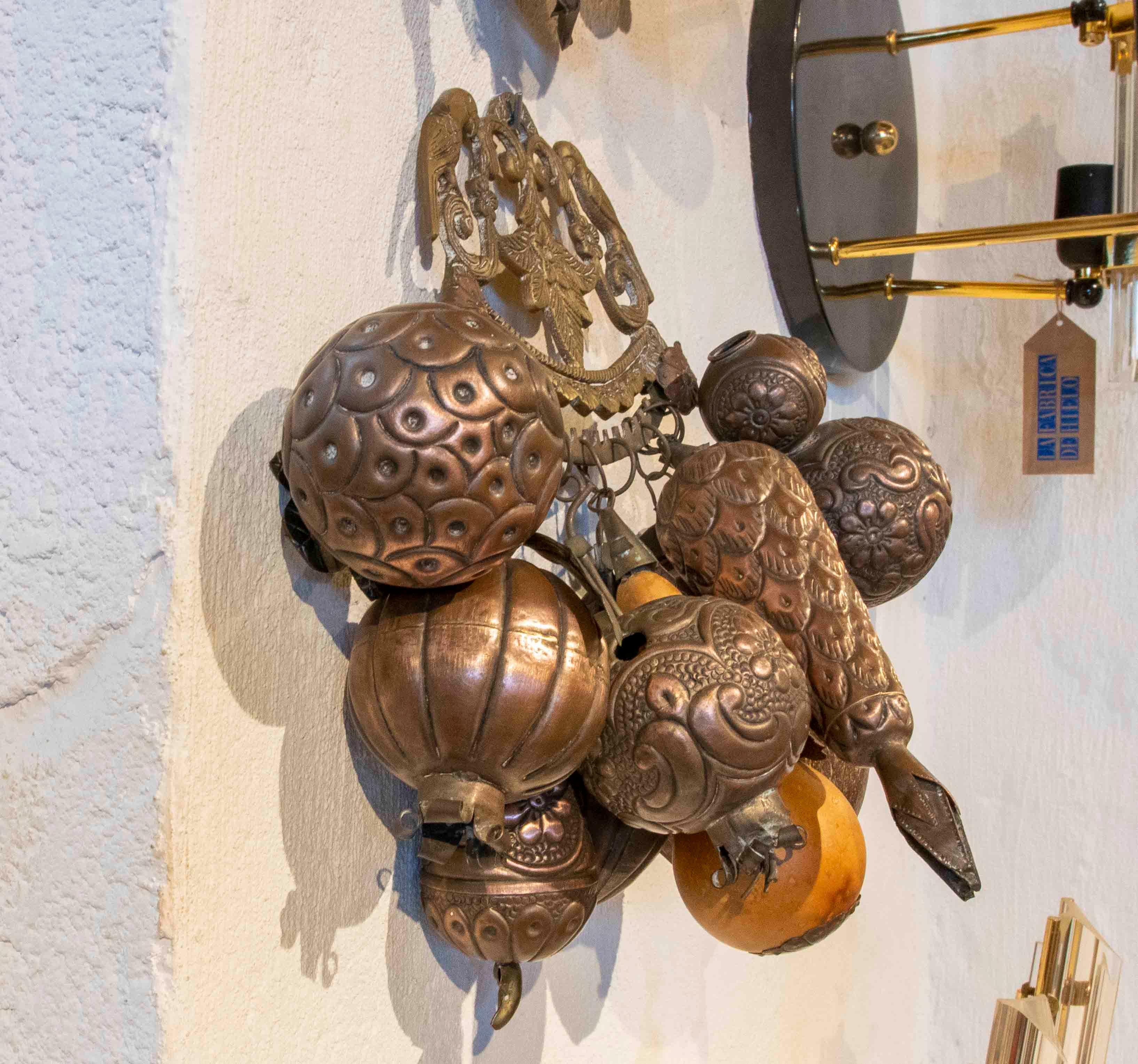 Metallo Sonagli metallici degli anni '50 per spaventare gli spiriti. Messico
