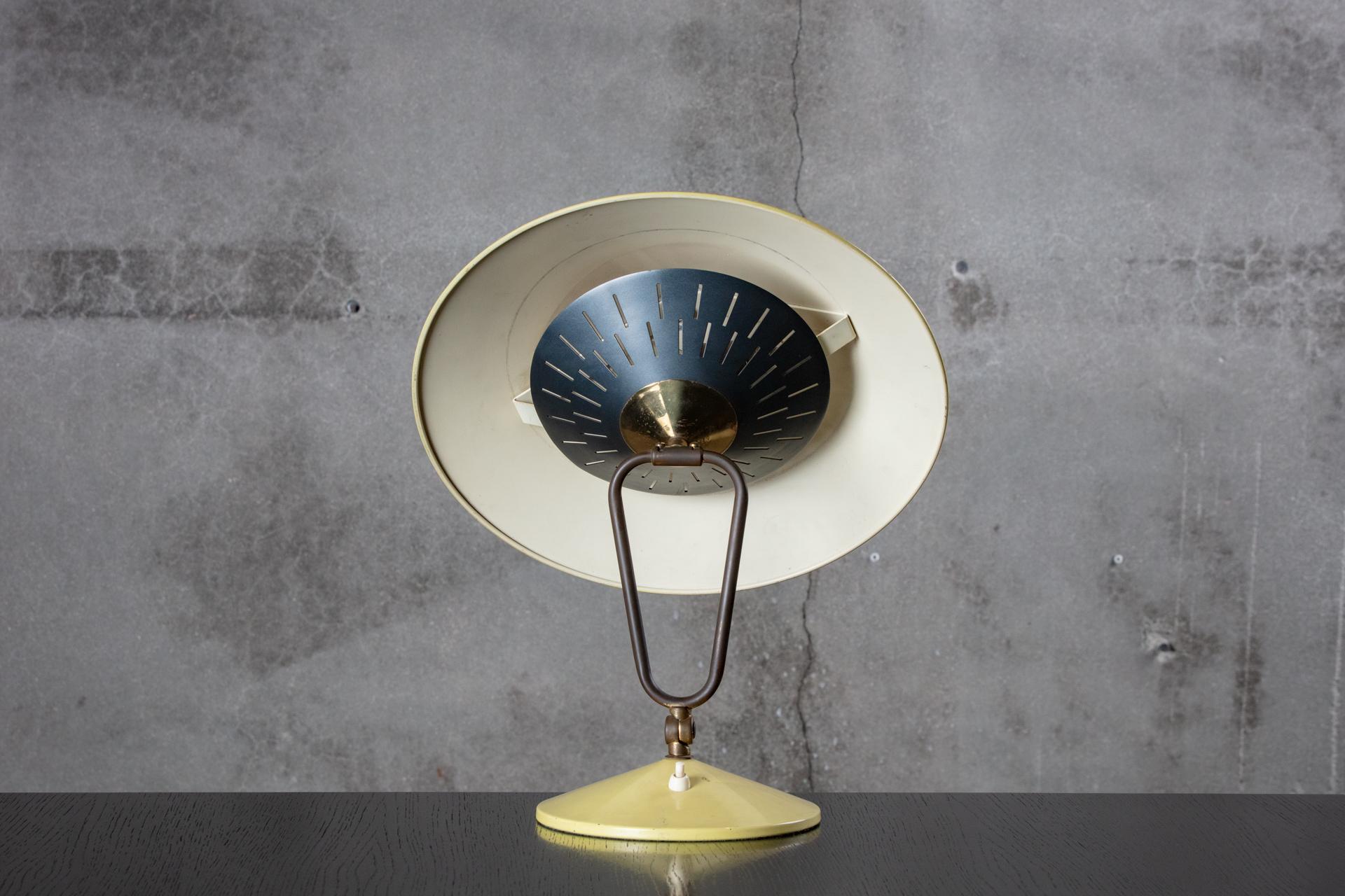 1950s Metal Shaded Swivel Lamp 1