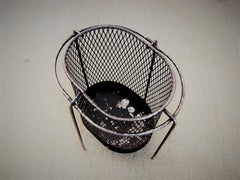 1950s Metal Waste Paper Baskets by Maurice Duchin French-American