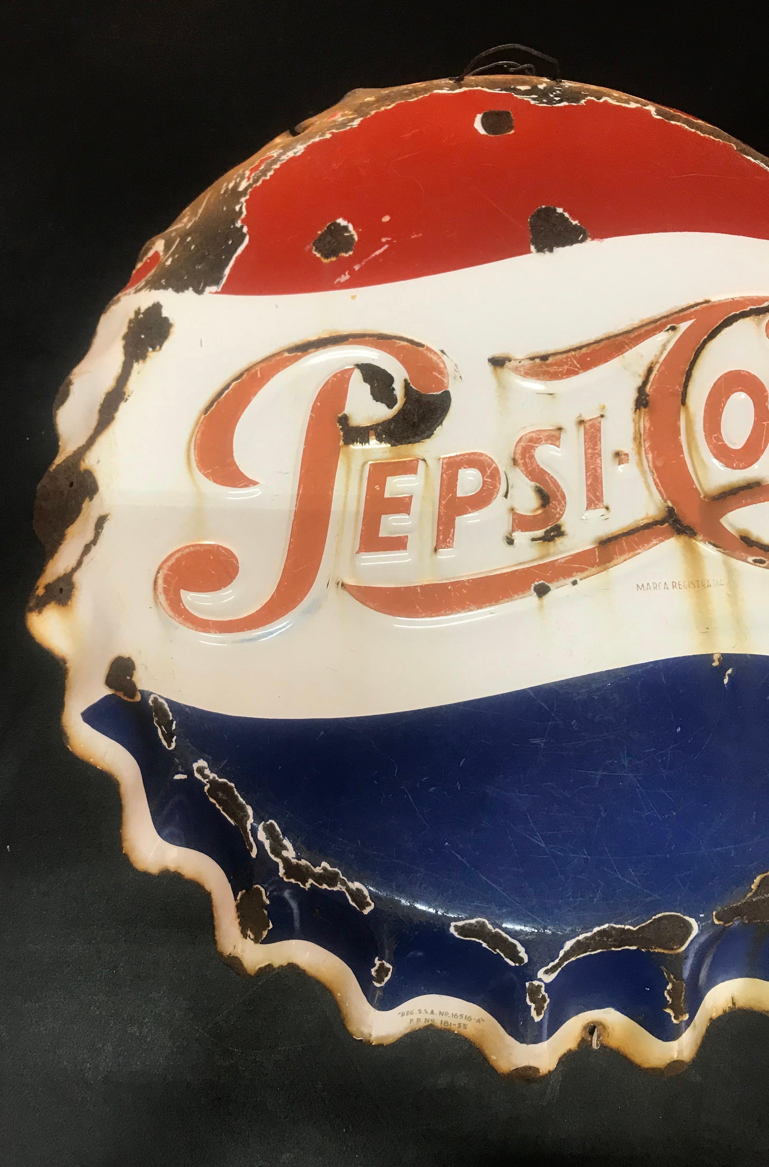 vintage pepsi cola metal signs