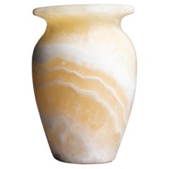 1950s Mid-Century Alabaster Stone Vase