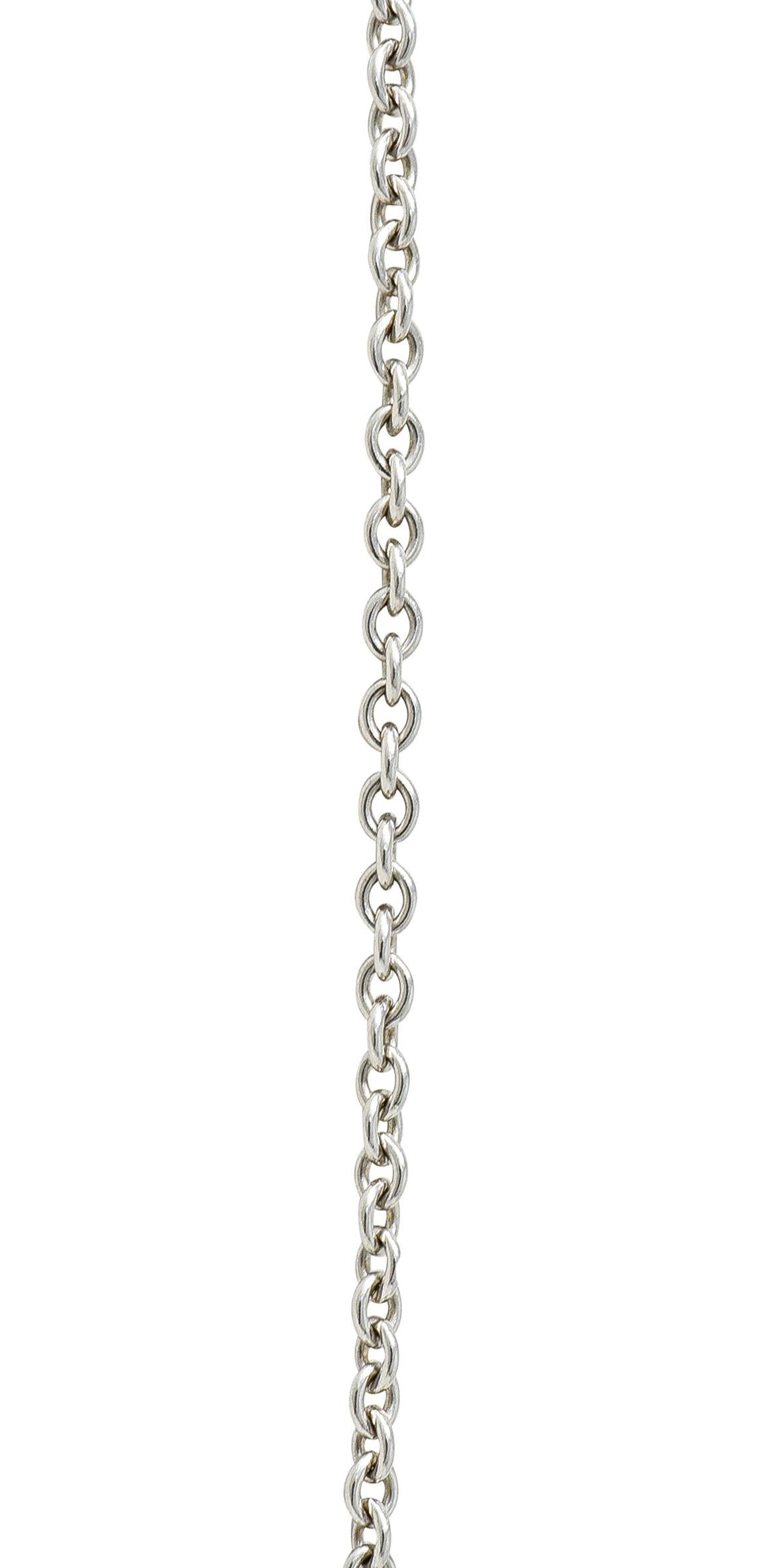 1950's Mid-Century Amethyst Diamond Platinum Enhancer Pendant Brooch Necklace 4