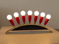 1950s mid century austrian bow table lamp