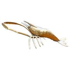 1950s Mid-Century Brass Lobster